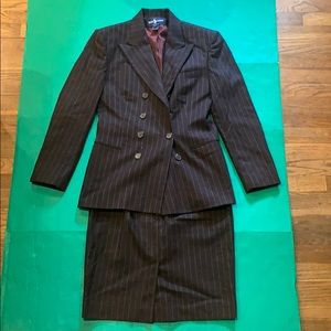 2 Piece Ralph Lauren Plumb Wool Suit
